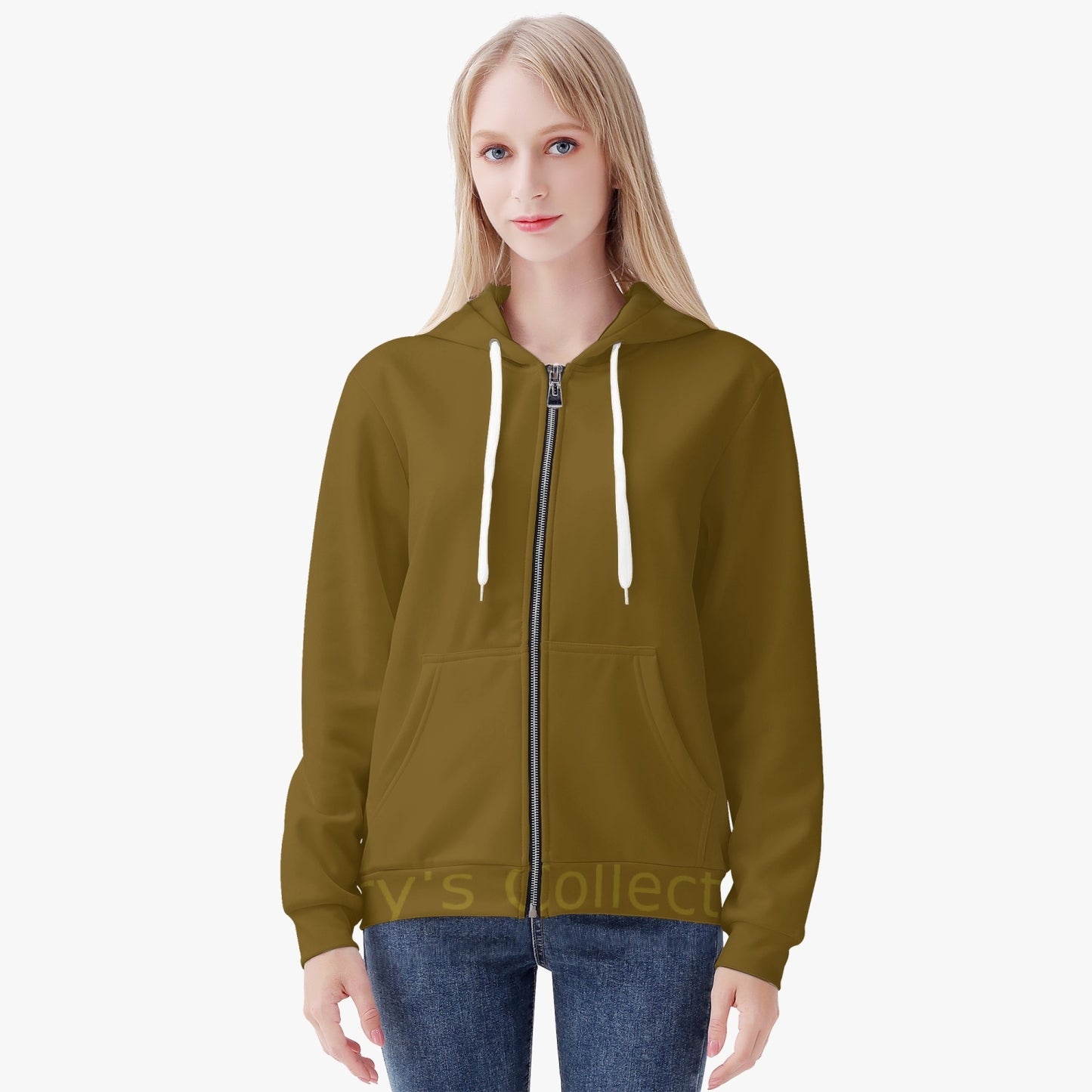 Mary's Collection Women's AOP Full Zip Up Hoodie