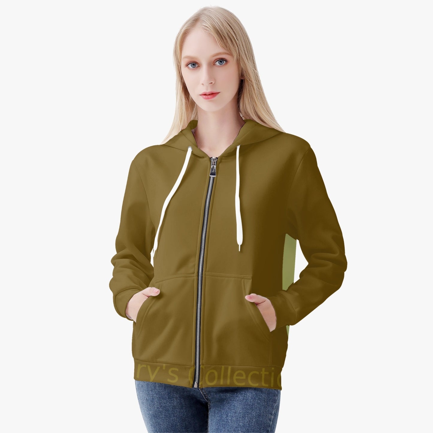 Mary's Collection Women's AOP Full Zip Up Hoodie