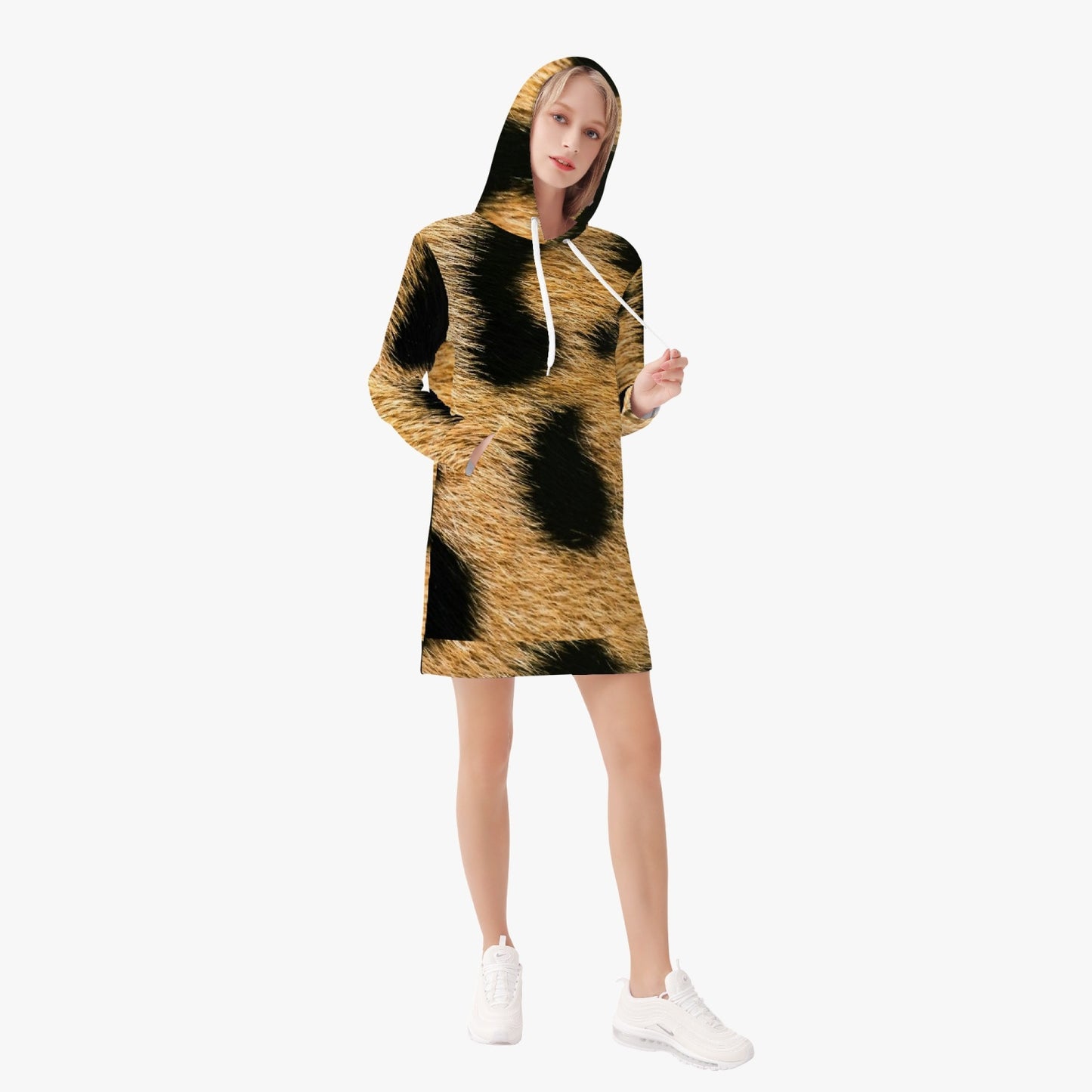 Mary's Collection Women's AOP Hoodie Dress