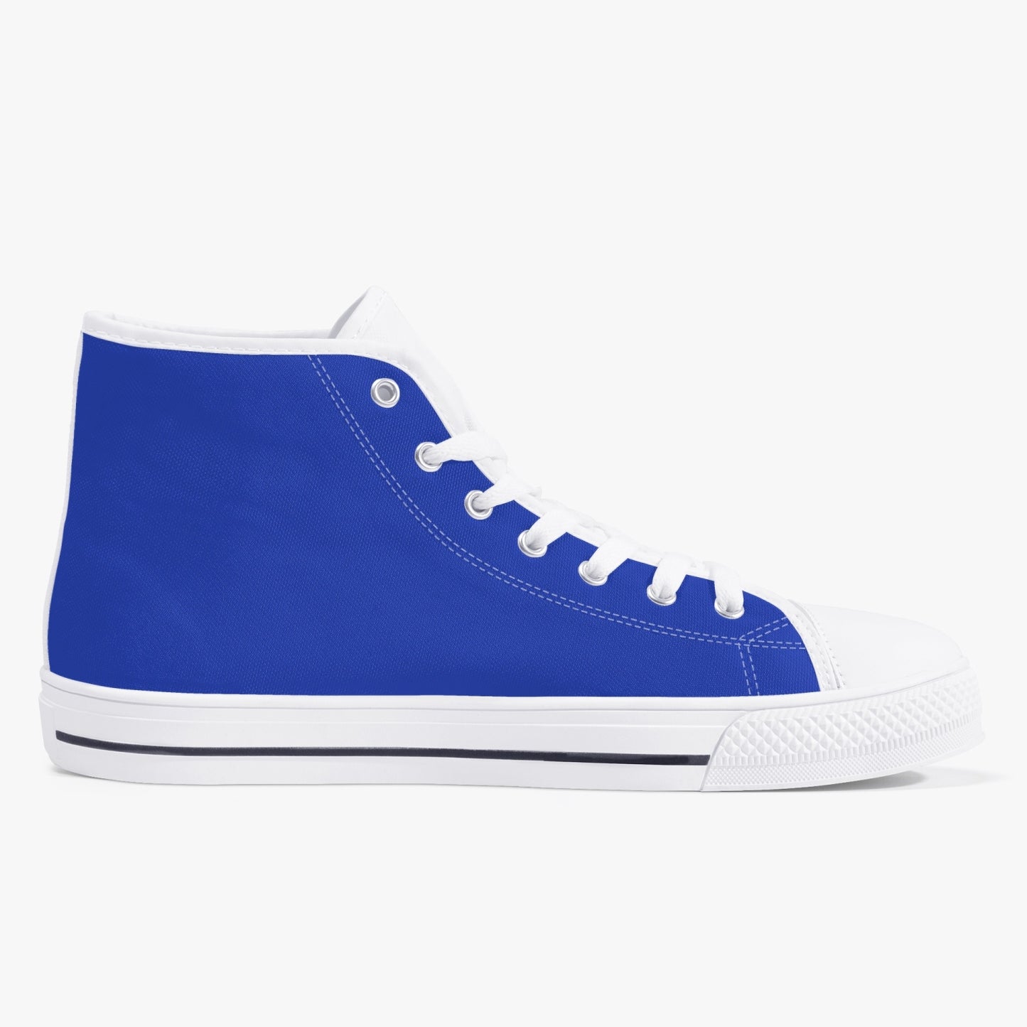 Classic High-Top Canvas Shoes - White/Black