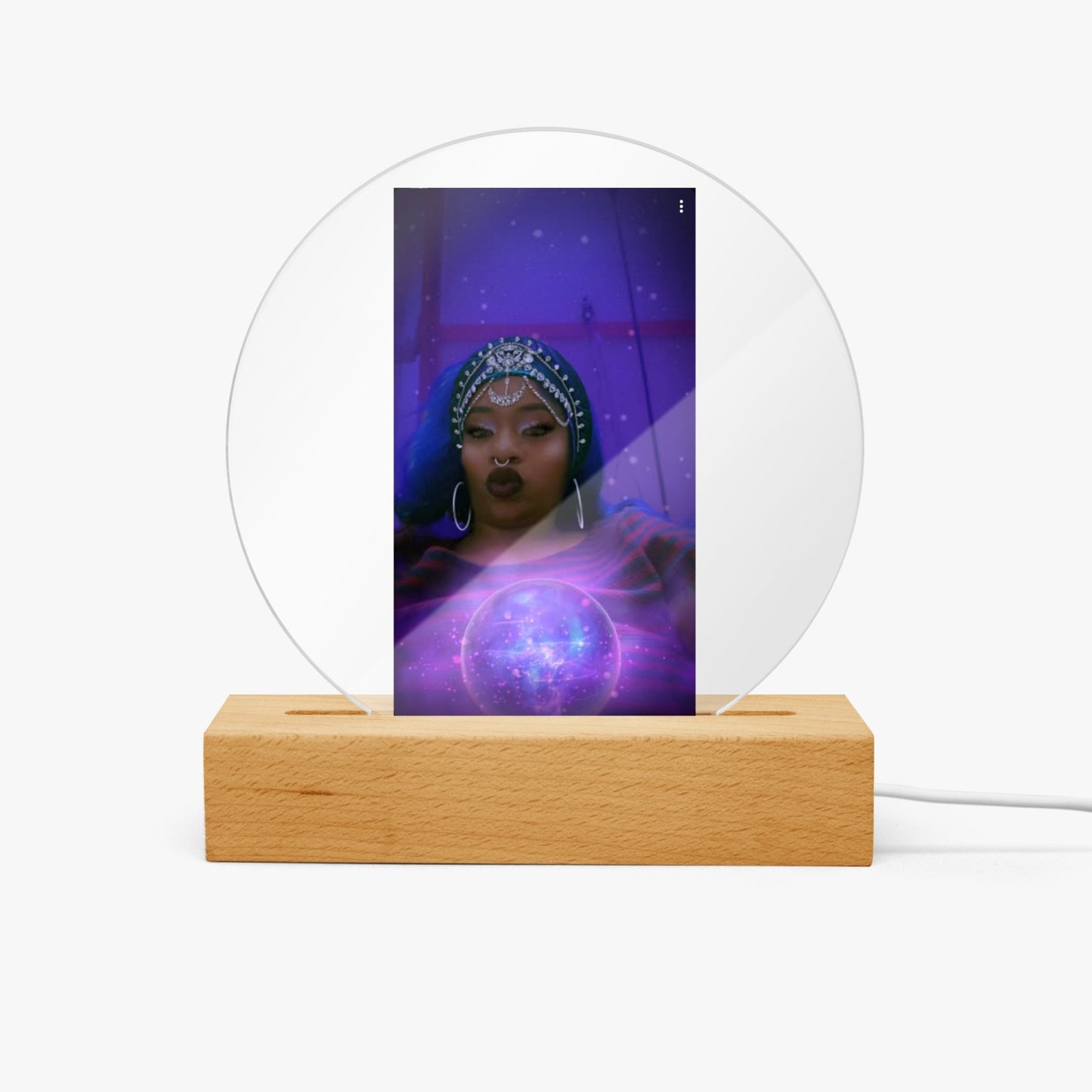 Acrylic Plaque with Stand - Round