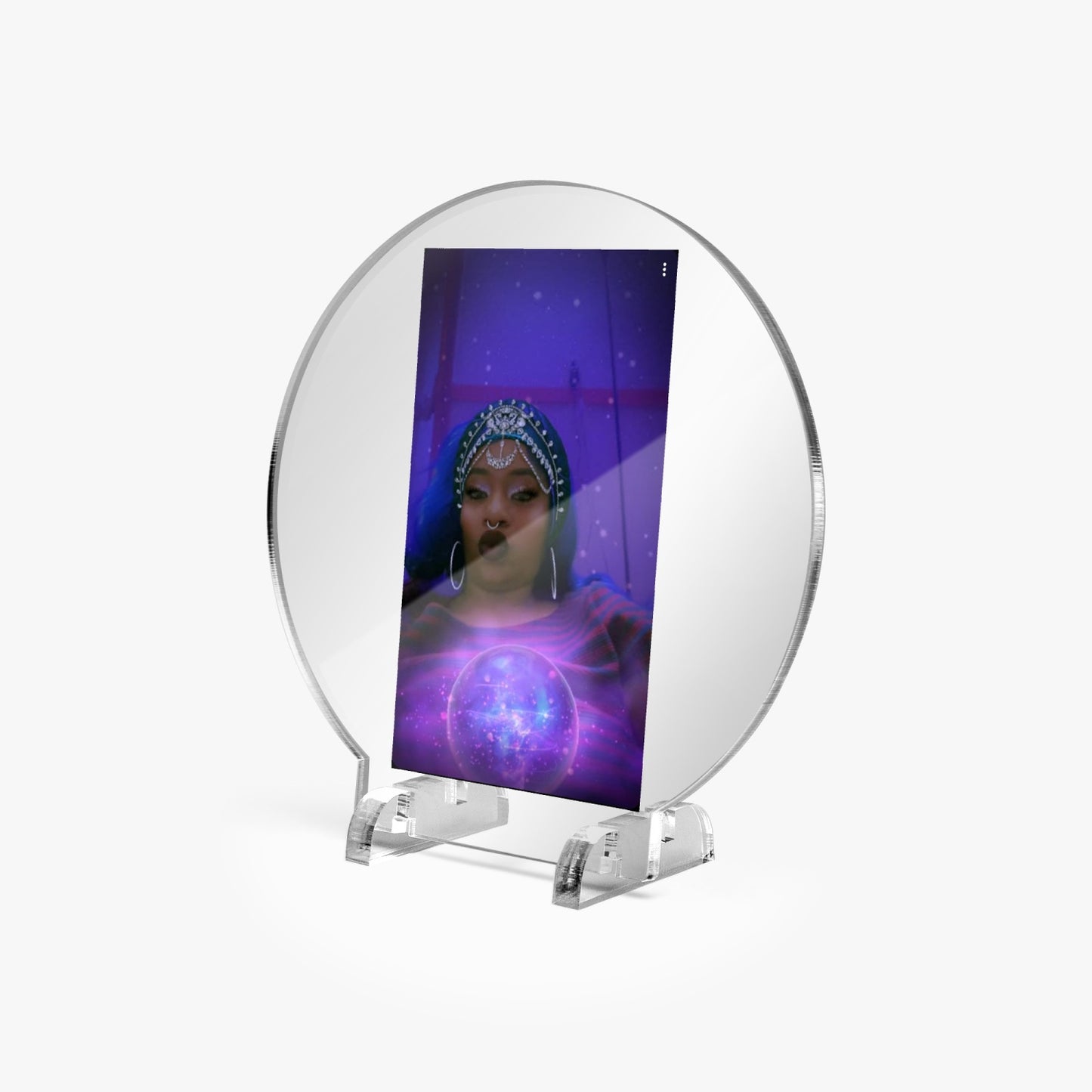 Acrylic Plaque with Stand - Round