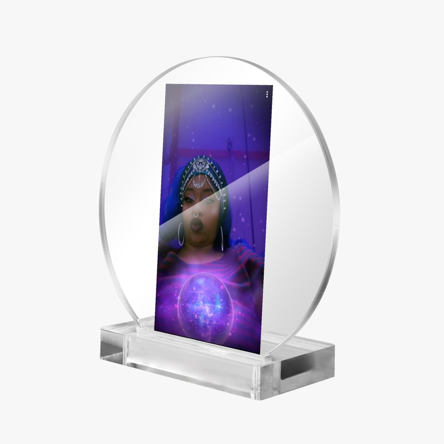 Acrylic Plaque with Stand - Round