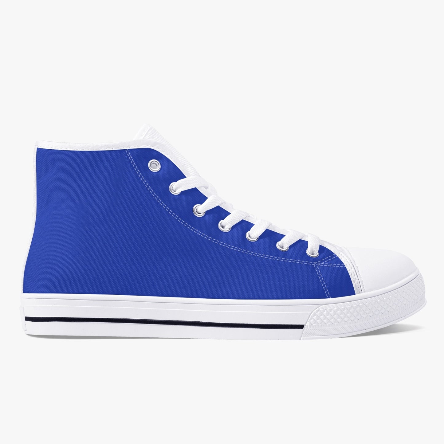 Classic High-Top Canvas Shoes - White/Black