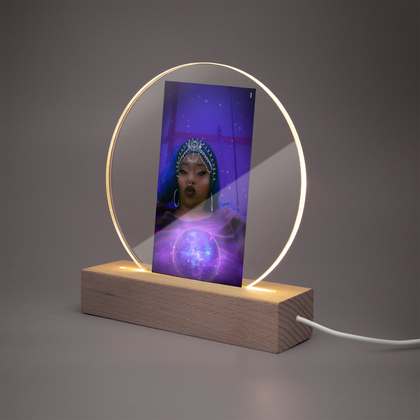 Acrylic Plaque with Stand - Round