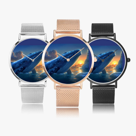 Fashion Ultra-thin Stainless Steel Quartz Watch