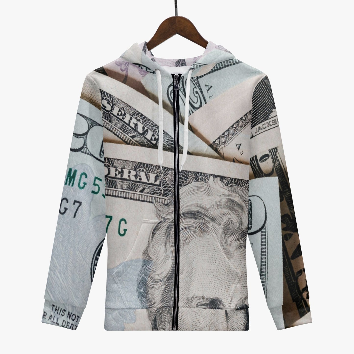 Men's AOP Full Zip Up Hoodie