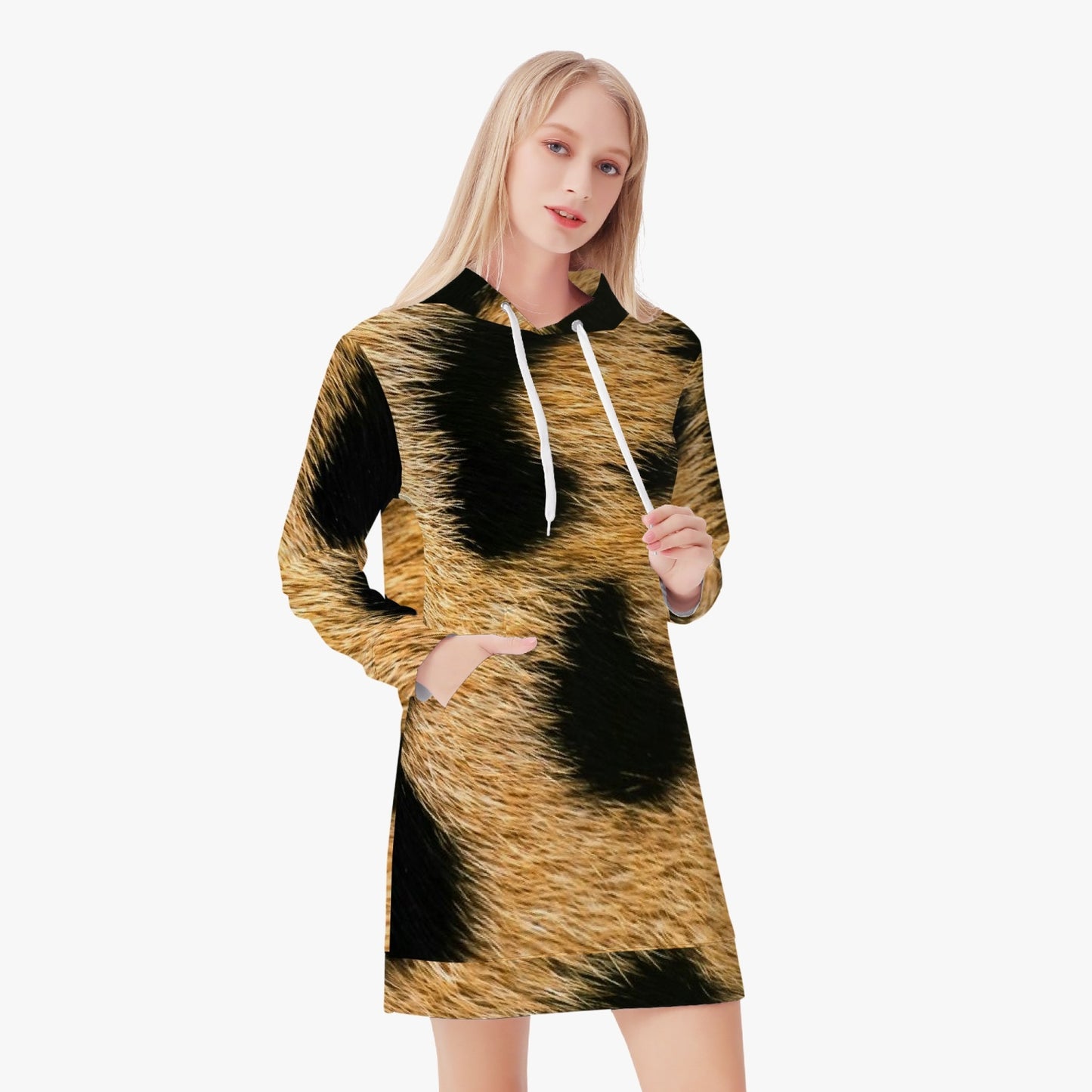 Mary's Collection Women's AOP Hoodie Dress