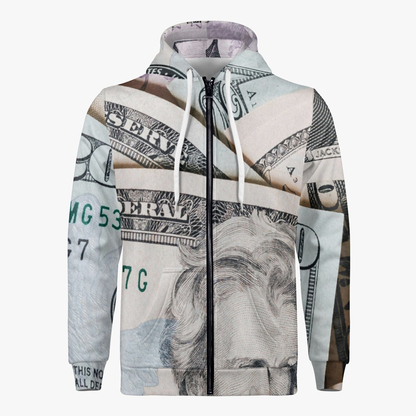 Men's AOP Full Zip Up Hoodie